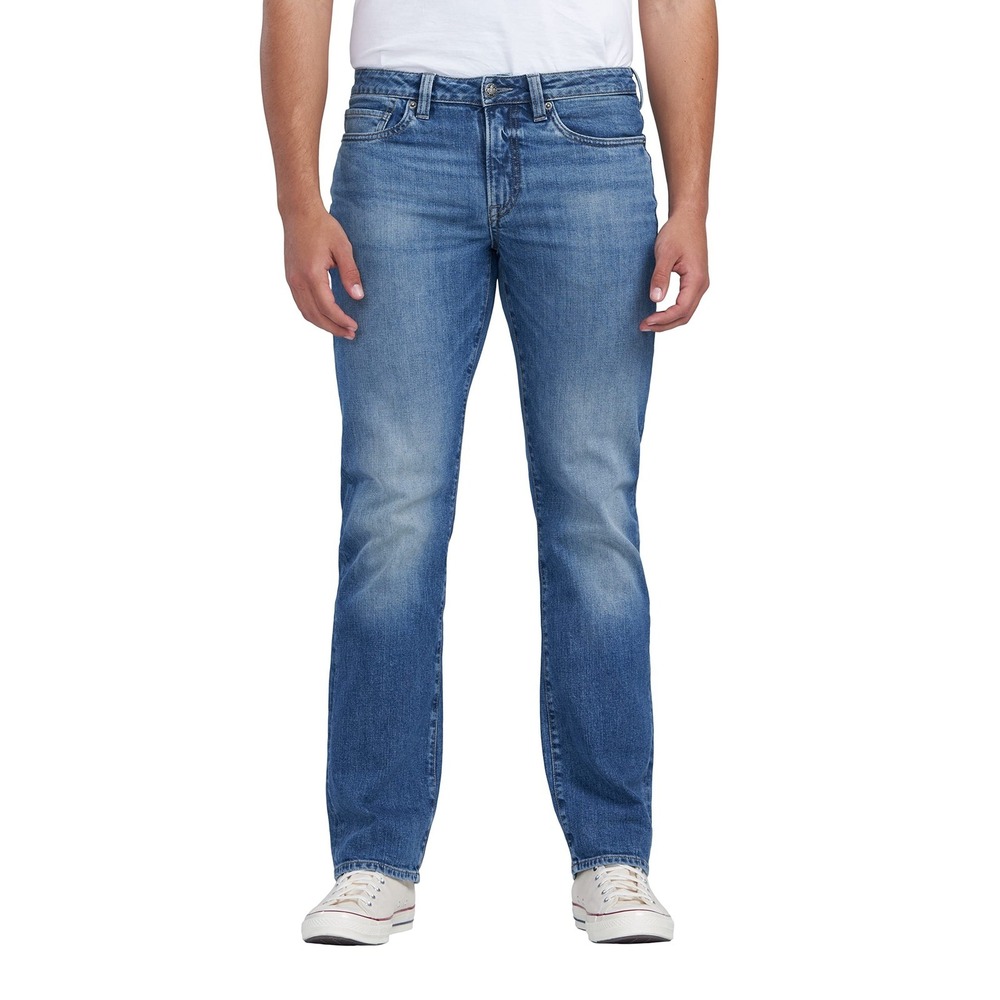 BUFFALO DAVID BITTON  RELAXED STRAIGHT DRIVEN JEANS, CRINKLED AND SANDED 40 X 30